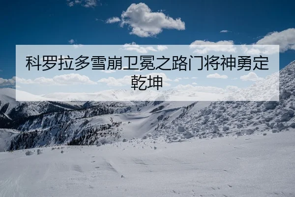 科罗拉多雪崩卫冕之路门将神勇定乾坤